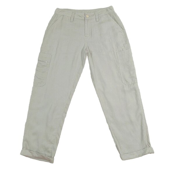 TAGS Brand Women's Tencel Khaki Cargo, High Waist Safari Pants. Sz S (30x29) - Picture 1 of 11